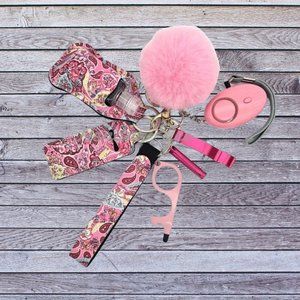 Safety Keychain - Paisley